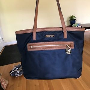 Michael Kors Nylon Tote bag small navy blue